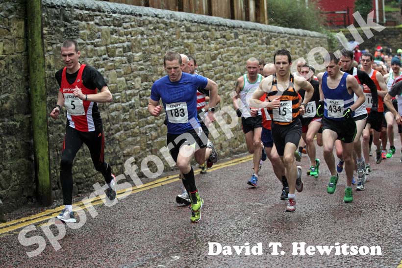 Start of the The Ronnie Walker Saltwell 10k Road Race.
